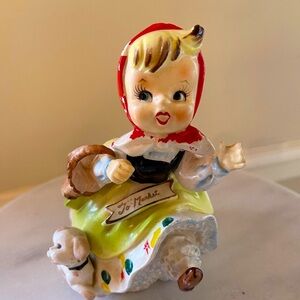 Vintage Little Red Riding Hood Figurine/Planter